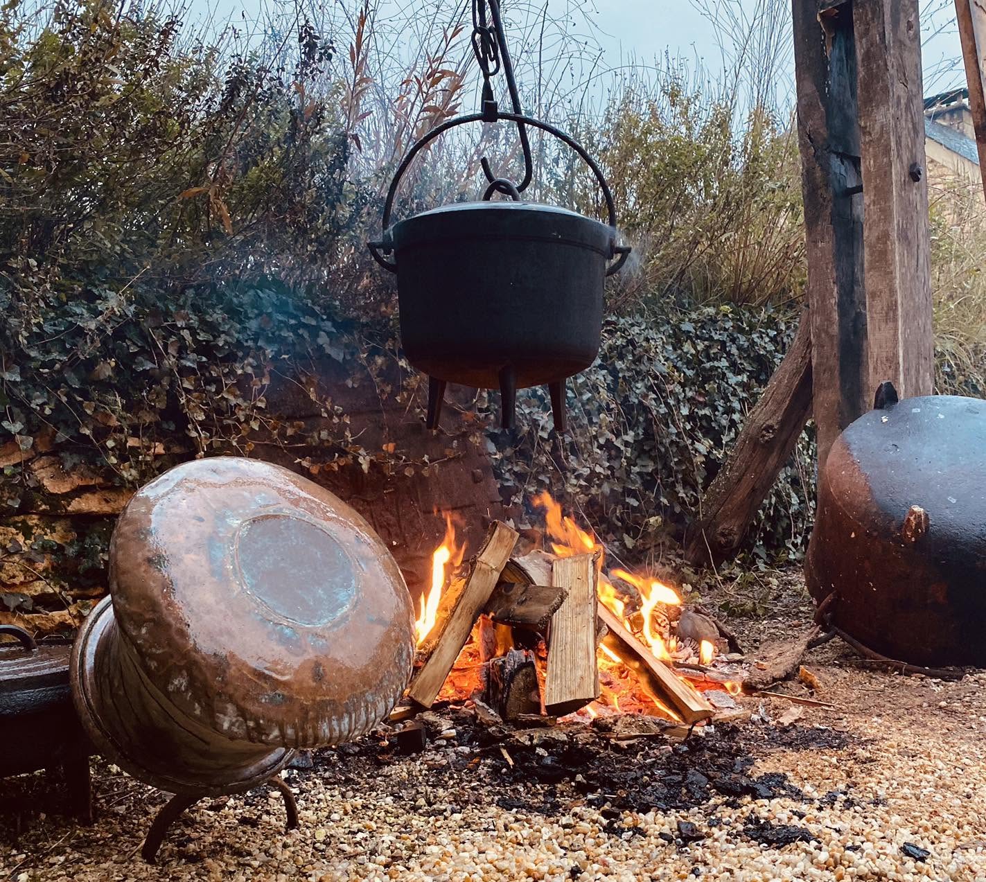cuisson feu bois black duck perigord noir