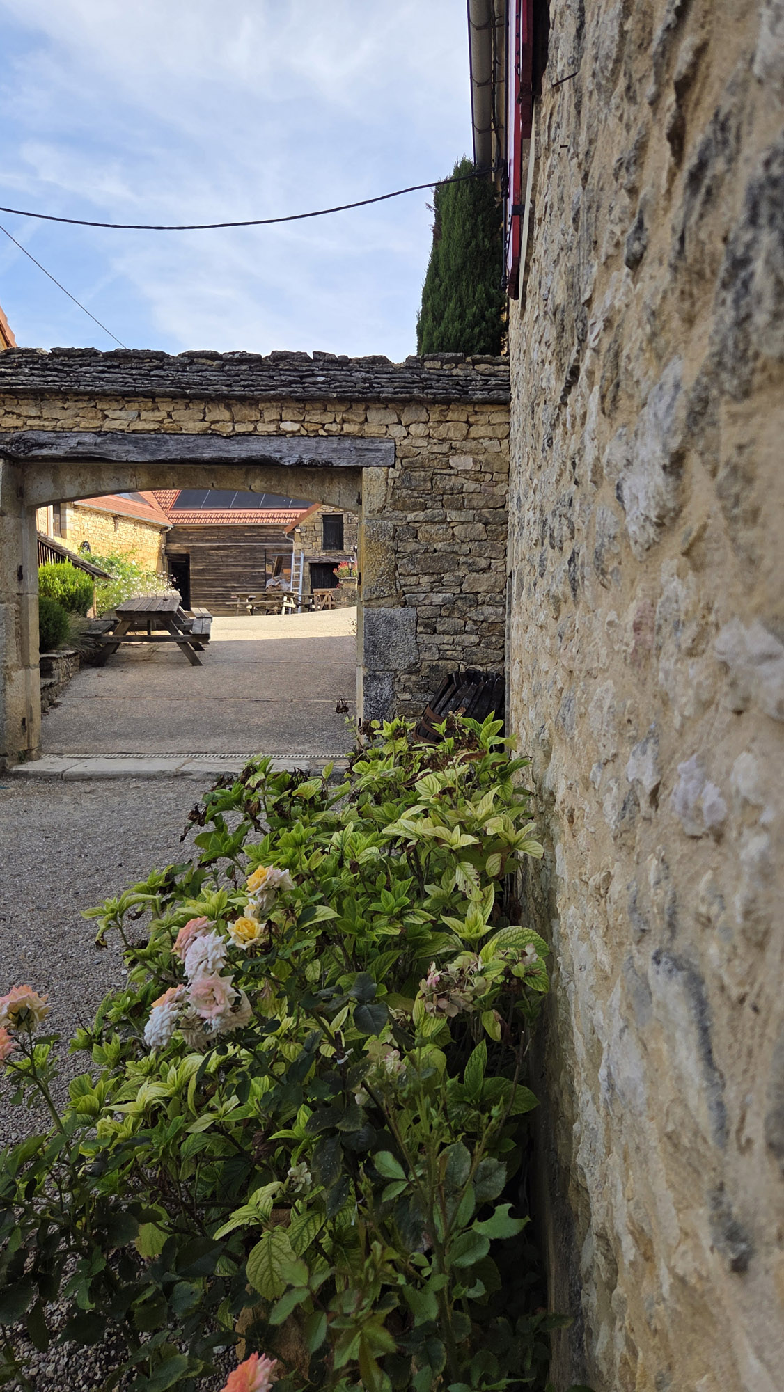 jardin exterieur restaurant the black duck perigord