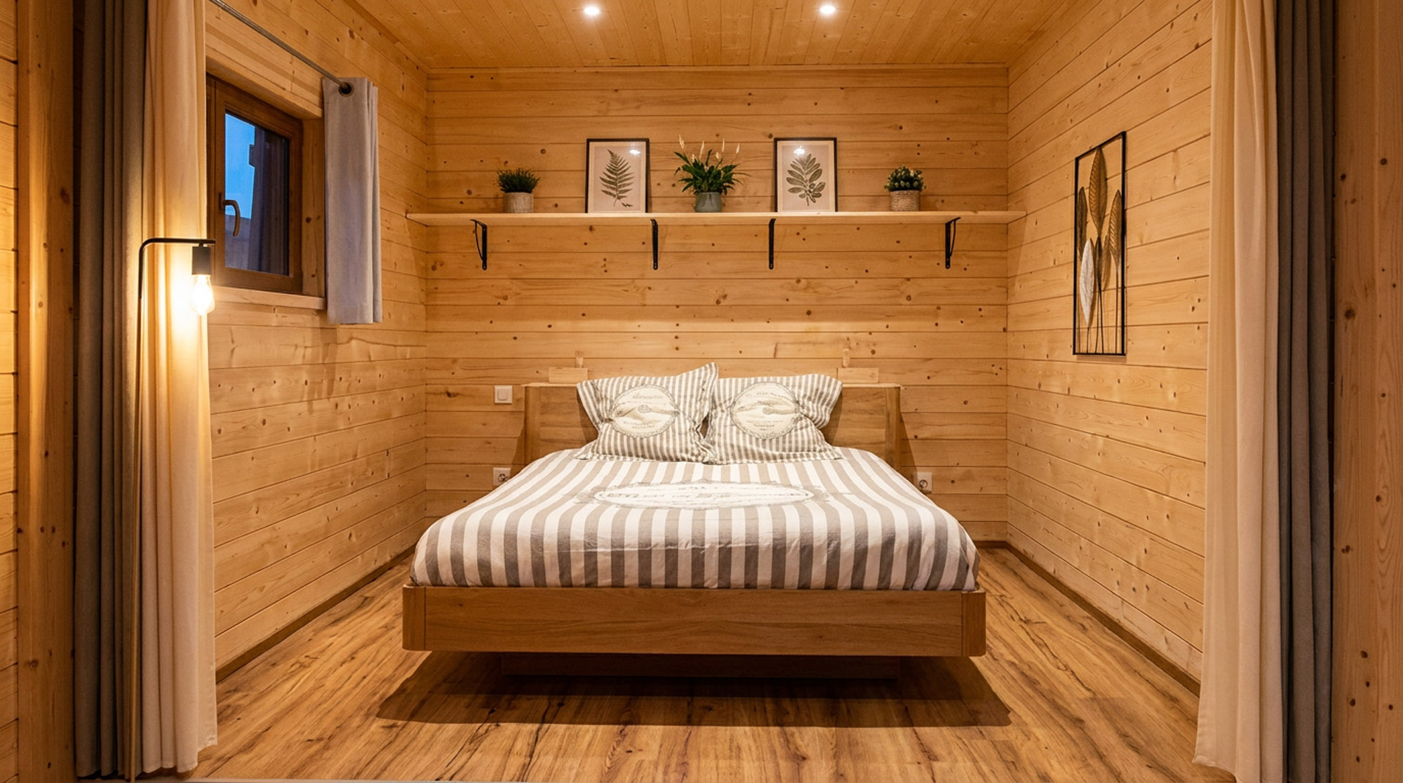 so lodge perigord chambre lit double chalet bois dordogne saint crépin carlucet