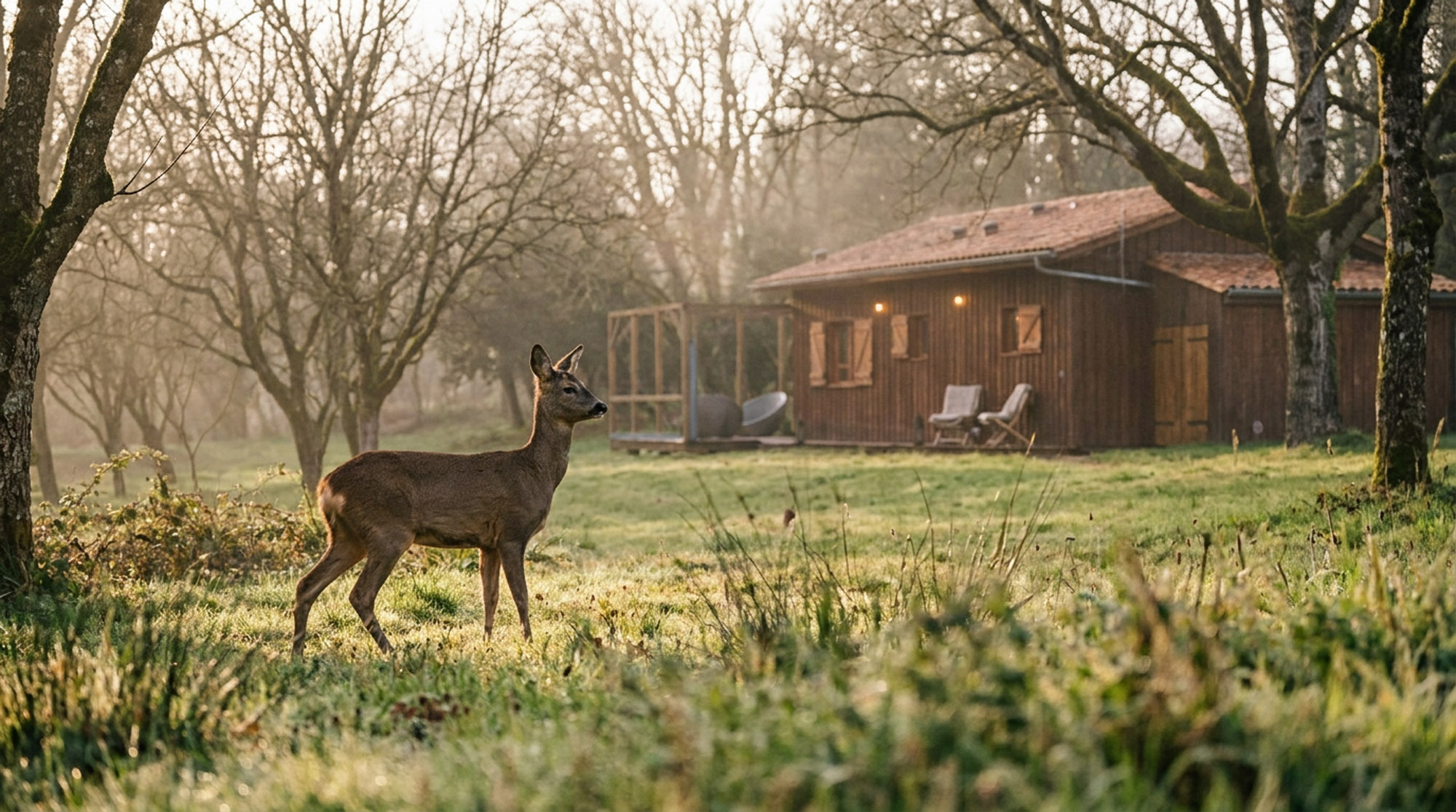 so lodge perigord so lodge nature chevreuil chalet bois dordogne saint crépin carlucet